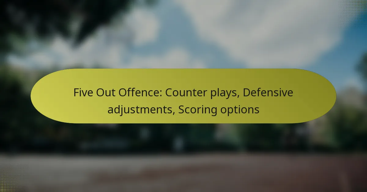 Five Out Offence: Counter plays, Defensive adjustments, Scoring options
