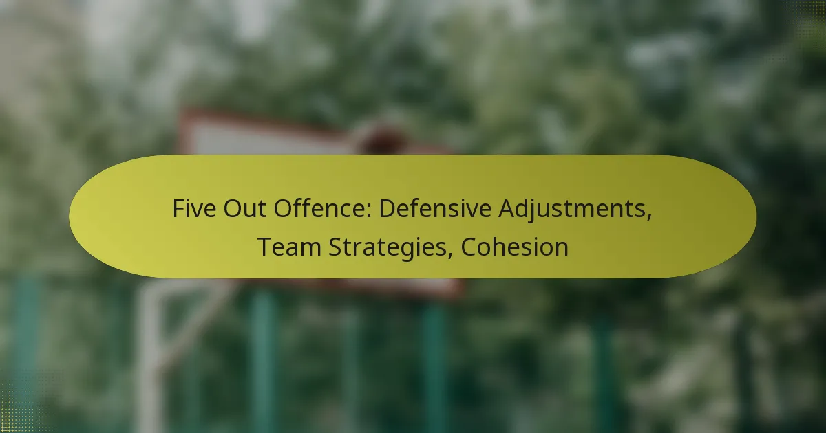 Five Out Offence: Defensive Adjustments, Team Strategies, Cohesion