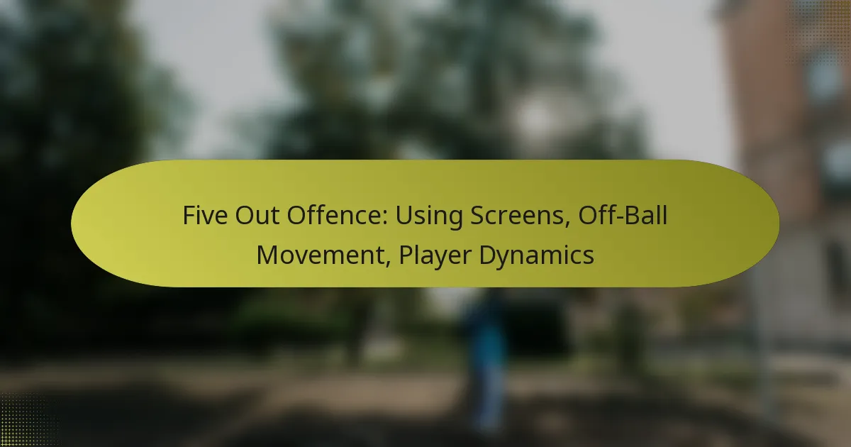 Five Out Offence: Using Screens, Off-Ball Movement, Player Dynamics