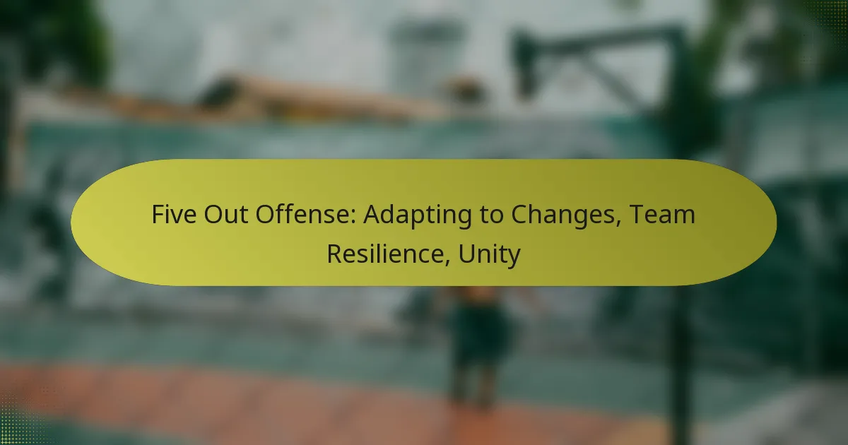 Five Out Offense: Adapting to Changes, Team Resilience, Unity