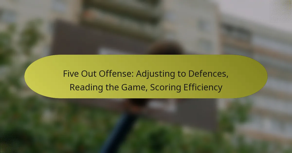 Five Out Offense: Adjusting to Defences, Reading the Game, Scoring Efficiency