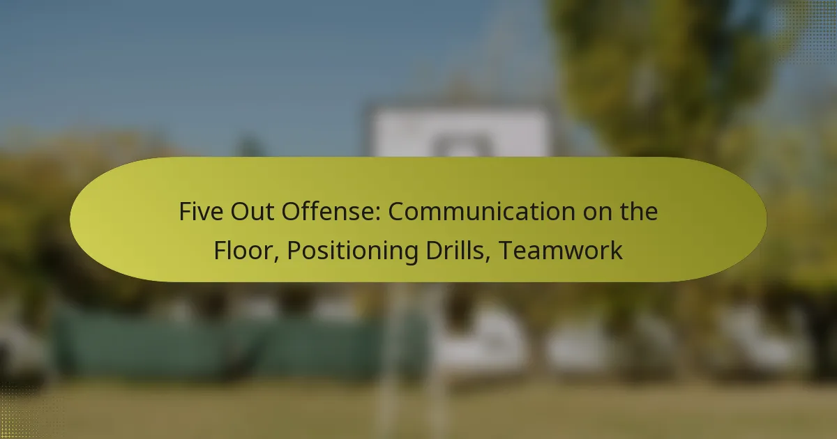 Five Out Offense: Communication on the Floor, Positioning Drills, Teamwork