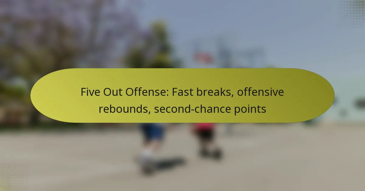 Five Out Offense: Fast breaks, offensive rebounds, second-chance points
