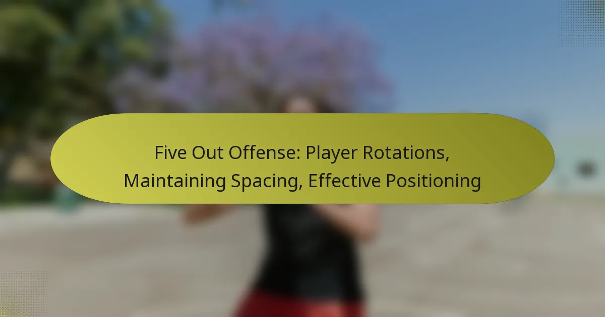 Five Out Offense: Player Rotations, Maintaining Spacing, Effective Positioning