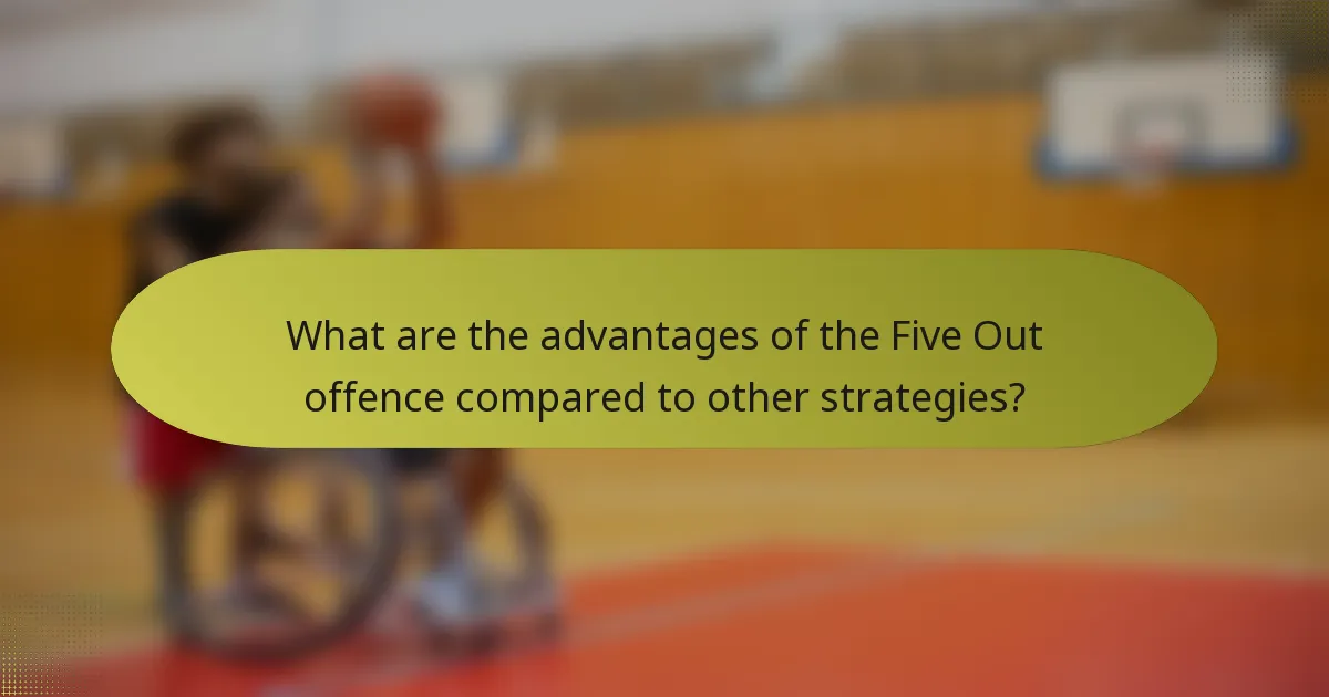 What are the advantages of the Five Out offence compared to other strategies?